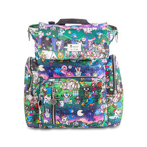 JU-JU-BE BE SPORTY CONVERTIBLE BACKPACK - TOKIDOKI CAMP TOKI