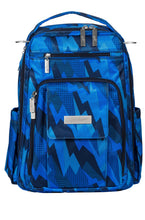 Load image into Gallery viewer, JU-JU-BE BE RIGHT BACK BACKPACK NAPPY BAG - BLUE STEEL