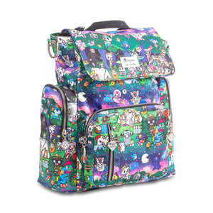JU-JU-BE BE SPORTY CONVERTIBLE BACKPACK - TOKIDOKI CAMP TOKI
