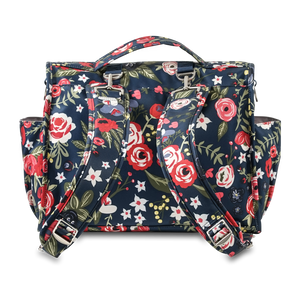 JU JU BE CLASSIC CONVERTIBLE BACKPACK MIDNIGHT POSY Globalntl