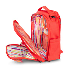 Load image into Gallery viewer, JUJUBE | BE RIGHT BACK BACKPACK NAPPY BAG | CHROMATICS FLOURO NEON CORAL