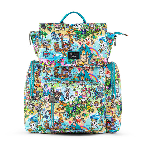 JU-JU-BE | BE SPORTY CONVERTIBLE BACKPACK | TOKIDOKI FANTASY PARADISE