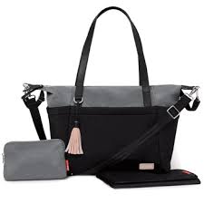 Skip Hop Neoprene Tote - Black/Grey