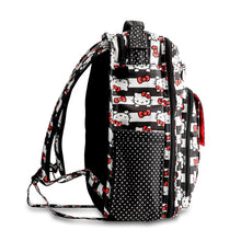 Load image into Gallery viewer, JU-JU-BE BE RIGHT BACK BACKPACK NAPPY BAG - HELLO KITTY DOTS AND STRIPES