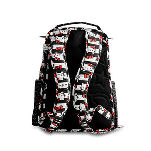 JU-JU-BE BE RIGHT BACK BACKPACK NAPPY BAG - HELLO KITTY DOTS AND STRIPES