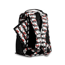 Load image into Gallery viewer, JU-JU-BE BE RIGHT BACK BACKPACK NAPPY BAG - HELLO KITTY DOTS AND STRIPES
