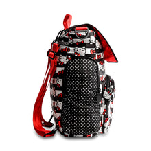 Load image into Gallery viewer, JU-JU-BE BE SPORTY CONVERTIBLE BACKPACK - HELLO KITTY DOTS AND STRIPES